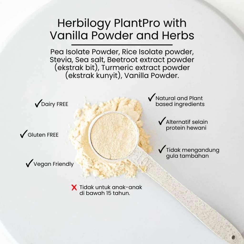 PlantPro Powder-Vanilla 28g (Plant Protein) Trial Size Herbilogy