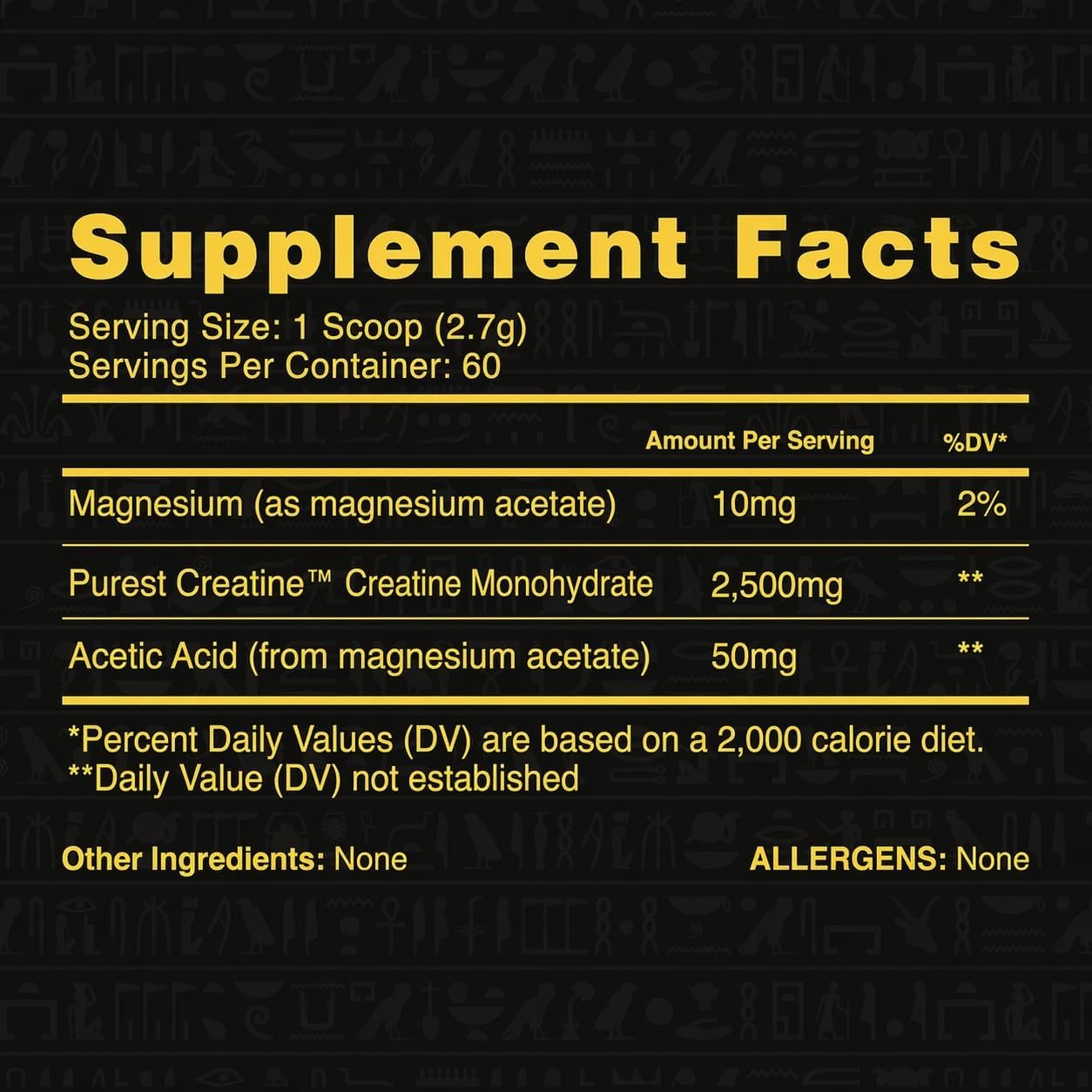Ambrosia Atlas Performance Creatine Creapure® + Acetic 0.39 Ounce (Pack of 1)