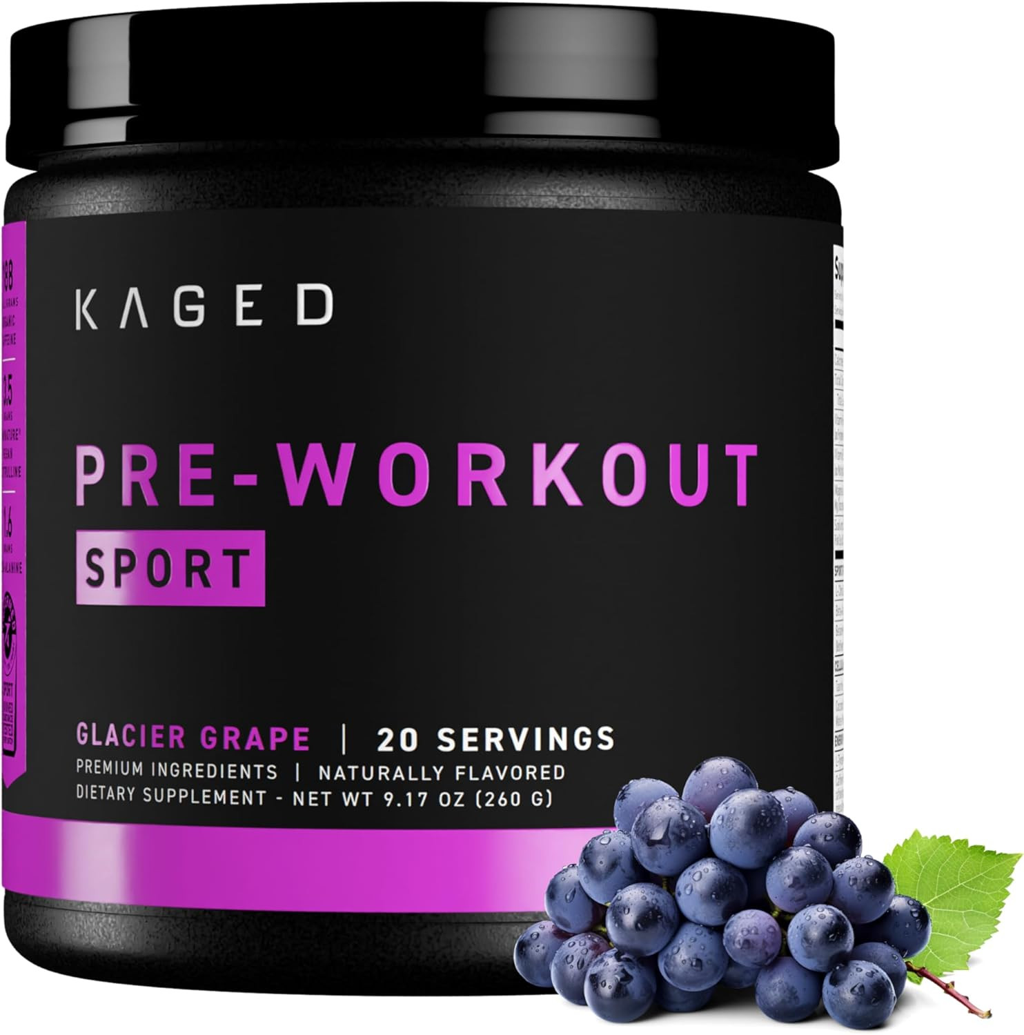 Athletic Pre-Workout Powder | Glacier Grape Energy for Enhanced Endurance