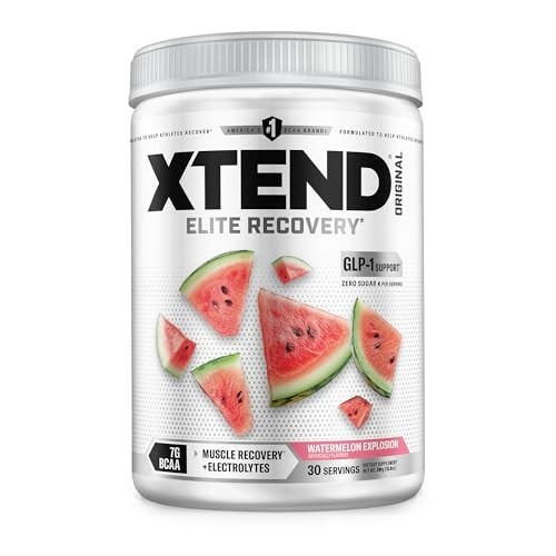 BCAA Powder for Muscle Recovery & Hydration, 7g BCAAs, Sugar-Free, Watermelon, 3