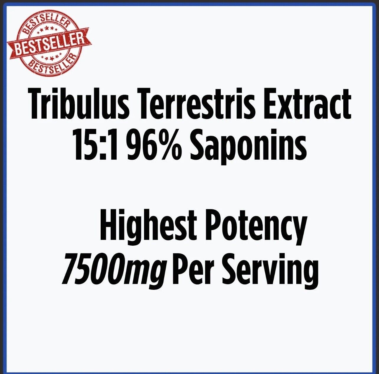 TRIBULUS TERRESTRIS 7500mg EXTRACT 96% SAPONINS WORKOUT SPORT SUPPLEMENT