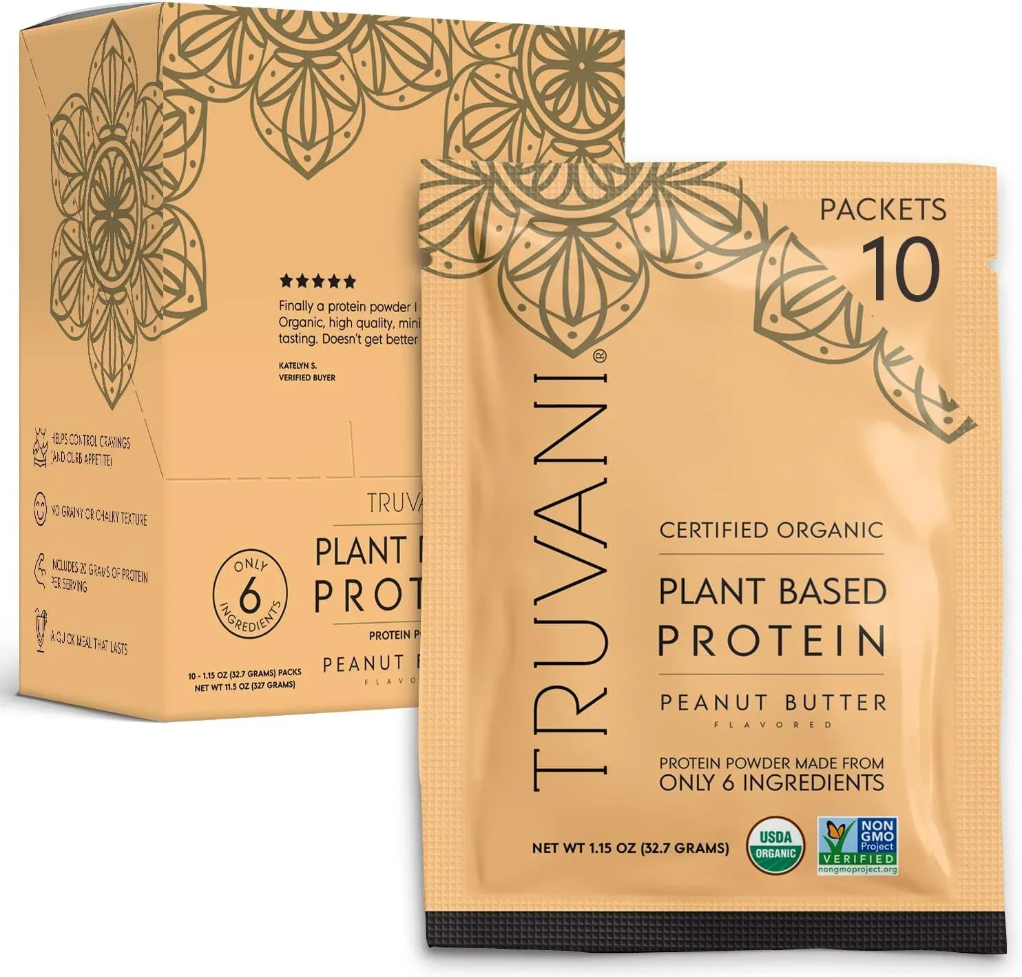 Truvani Organic Plant Based Protein Powder, 11.5 oz – Clean Protein Source