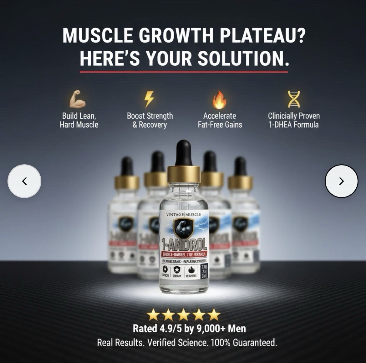 1-Androl Vial🧪 Muscle/Strength Gains 2 Step Pre Cursor By Vintage Muscle 💪🏛️