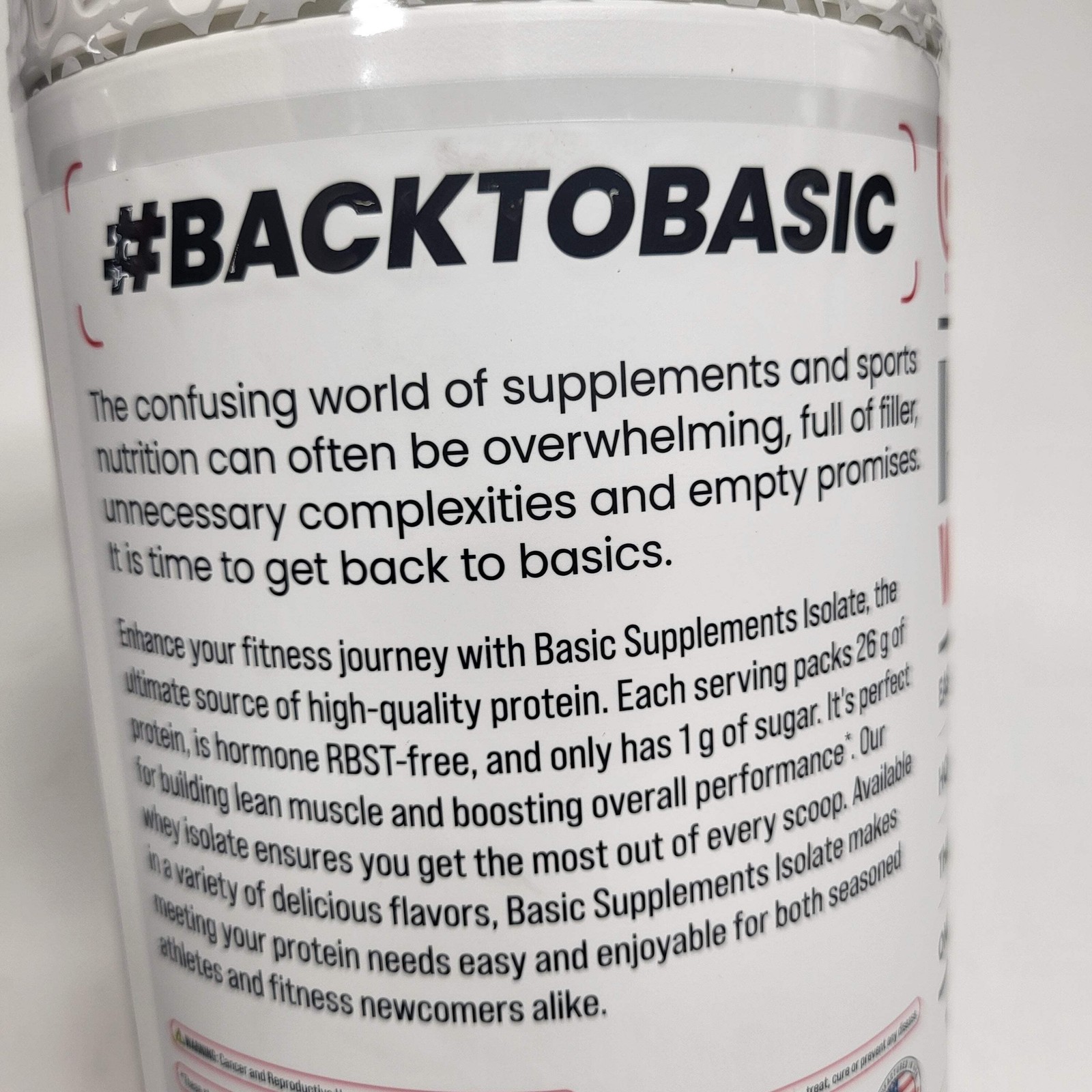 BASIC Basic Whey Isolate Zero-fat High-quality Protein Chocolate 2lbs Bb 12/27 2