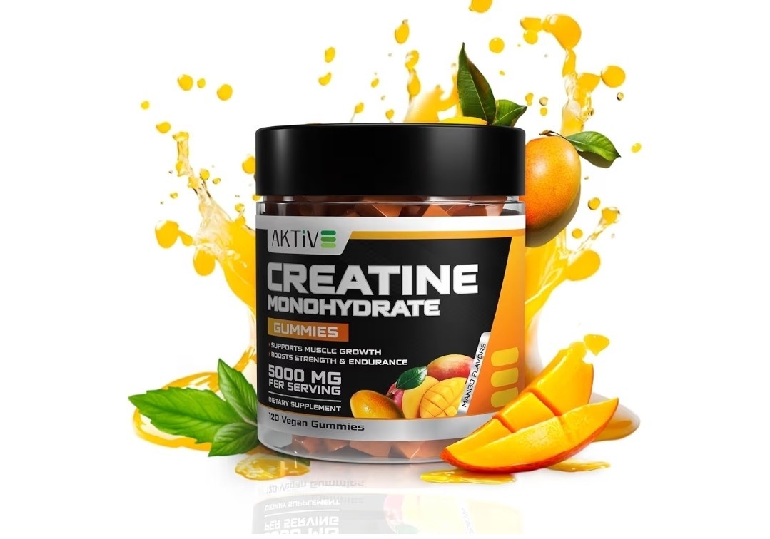 Creatine Monohydrate Gummies 5g Enhance Brain Function + Build Muscle Alpha-GPC