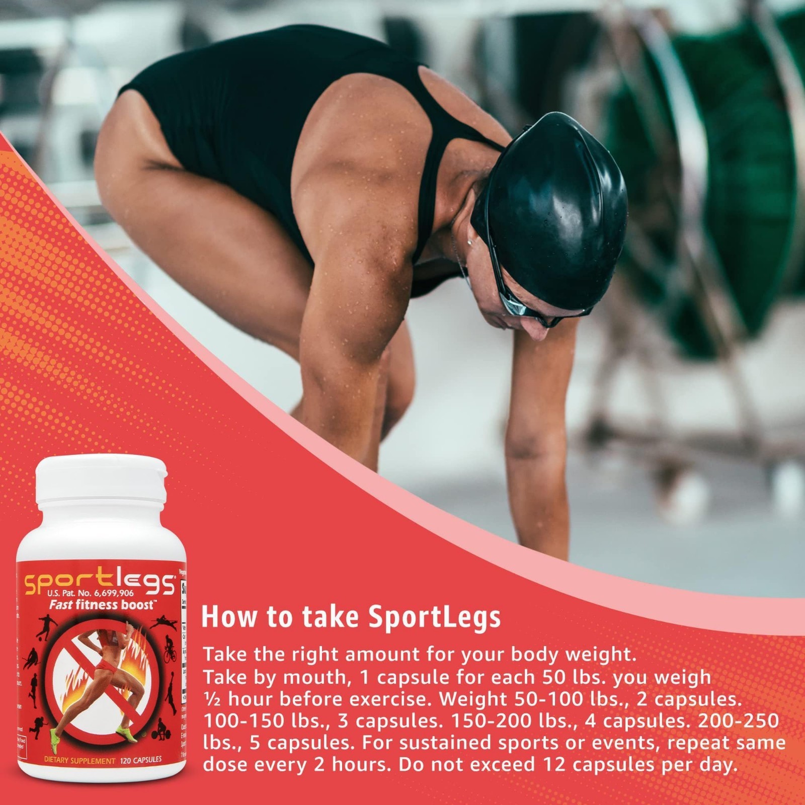 Lactate Fuel Pre-Workout Aid, 120 Count | Boost Endurance for Running & Cycling,