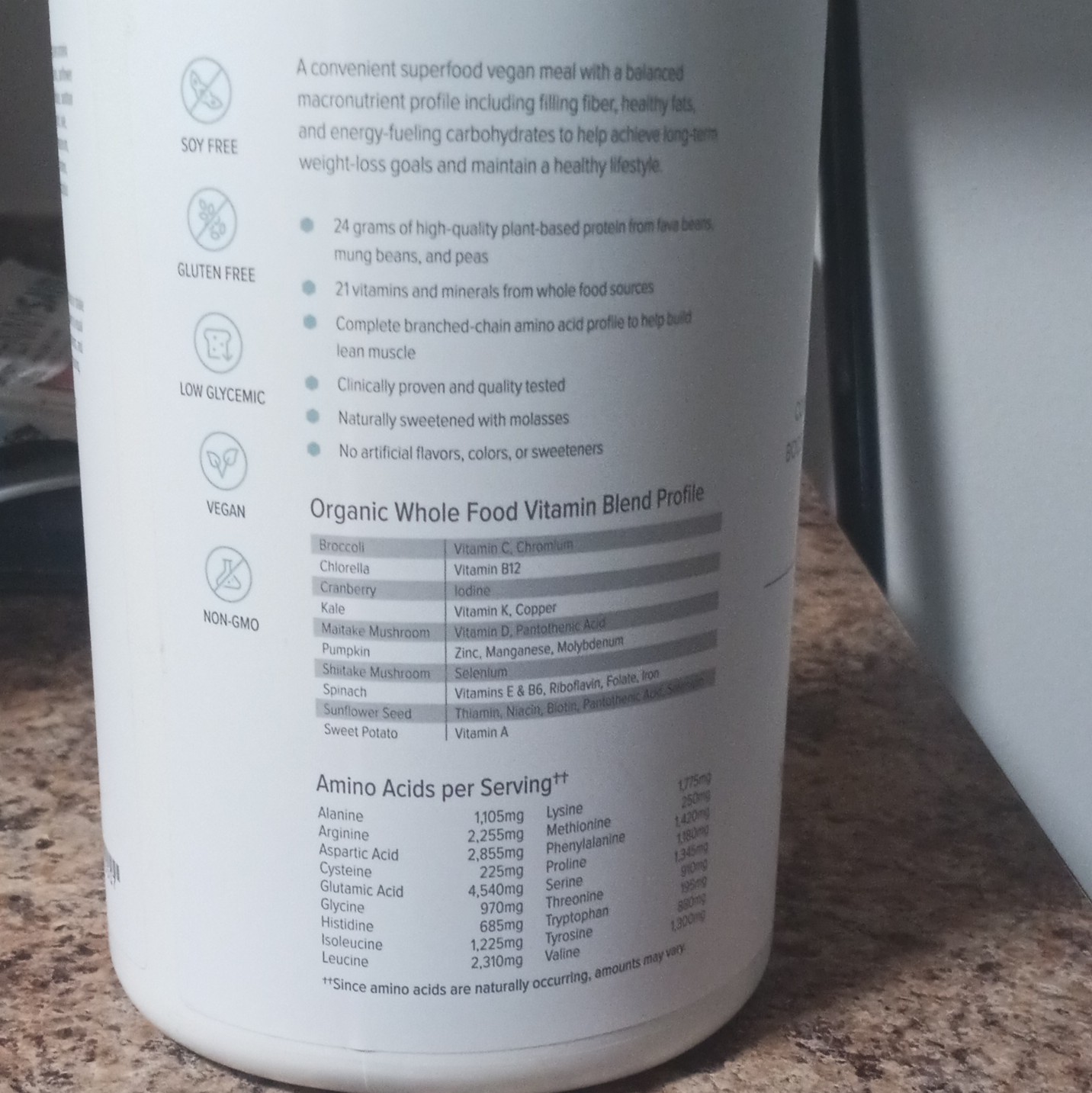 Isagenix IsaLean Vegan Plant Protein Shake Powder Vanilla Chai 14 Serv 27.2oz