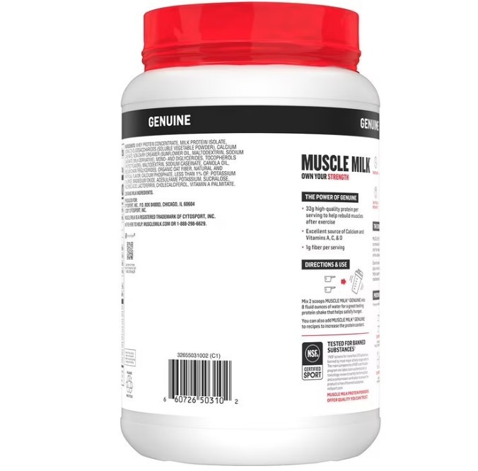 Muscle Milk Genuine 32g Whey Protein Powder, Vanilla Cream, 2.47 lbs. Best Price