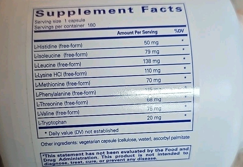 Pure Encapsulations Essential Amino Acids – Muscle Recovery Support Health 180