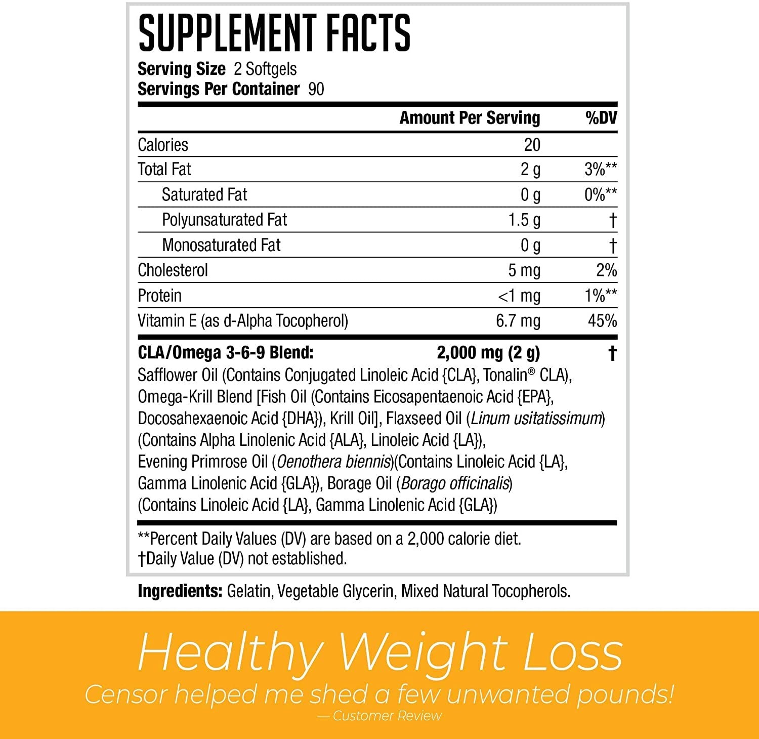 Censor NDS Nutrition Fat Loss and Body Toner with CLA, Fish Oil, Safflower an…
