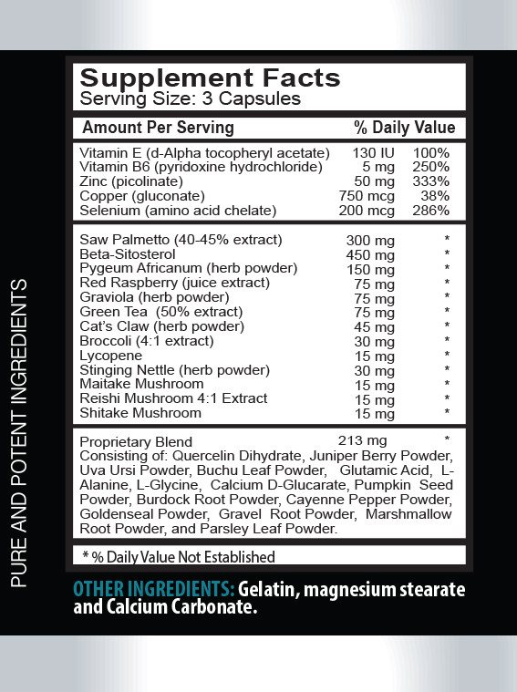 Saw palmetto – Advanced PROSTATE SUPPORT Complex – Blood circulation – 2 Bottles