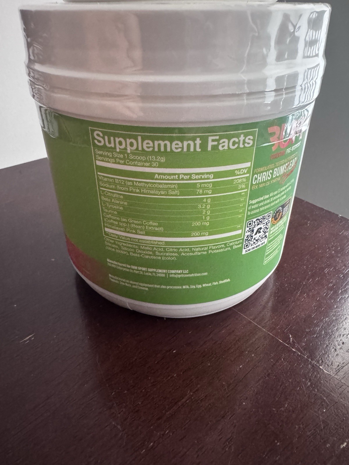 Alani Nu Pre Workout Orange Kiss 30 Servings/Raw Bum Essential Pre Workout 30