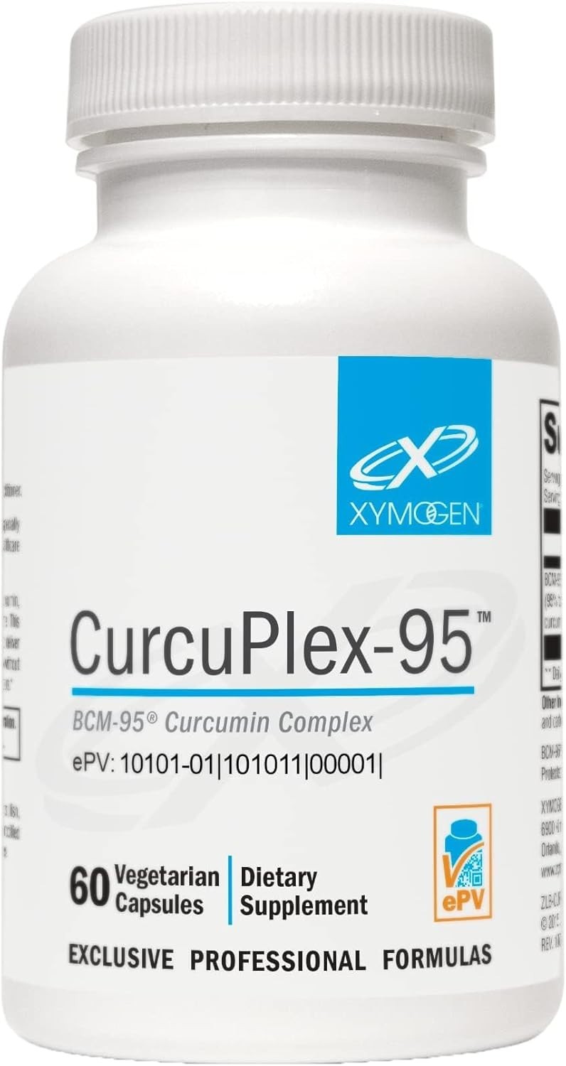 XYMOGEN CurcuPlex-95 – Turmeric Curcumin Supplement for Daily Brain Support*