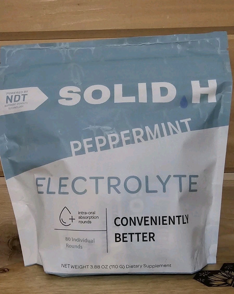 Solid H Electrolyte Intra Oral Absorption Rounds Peppermint 80 Count New Sealed