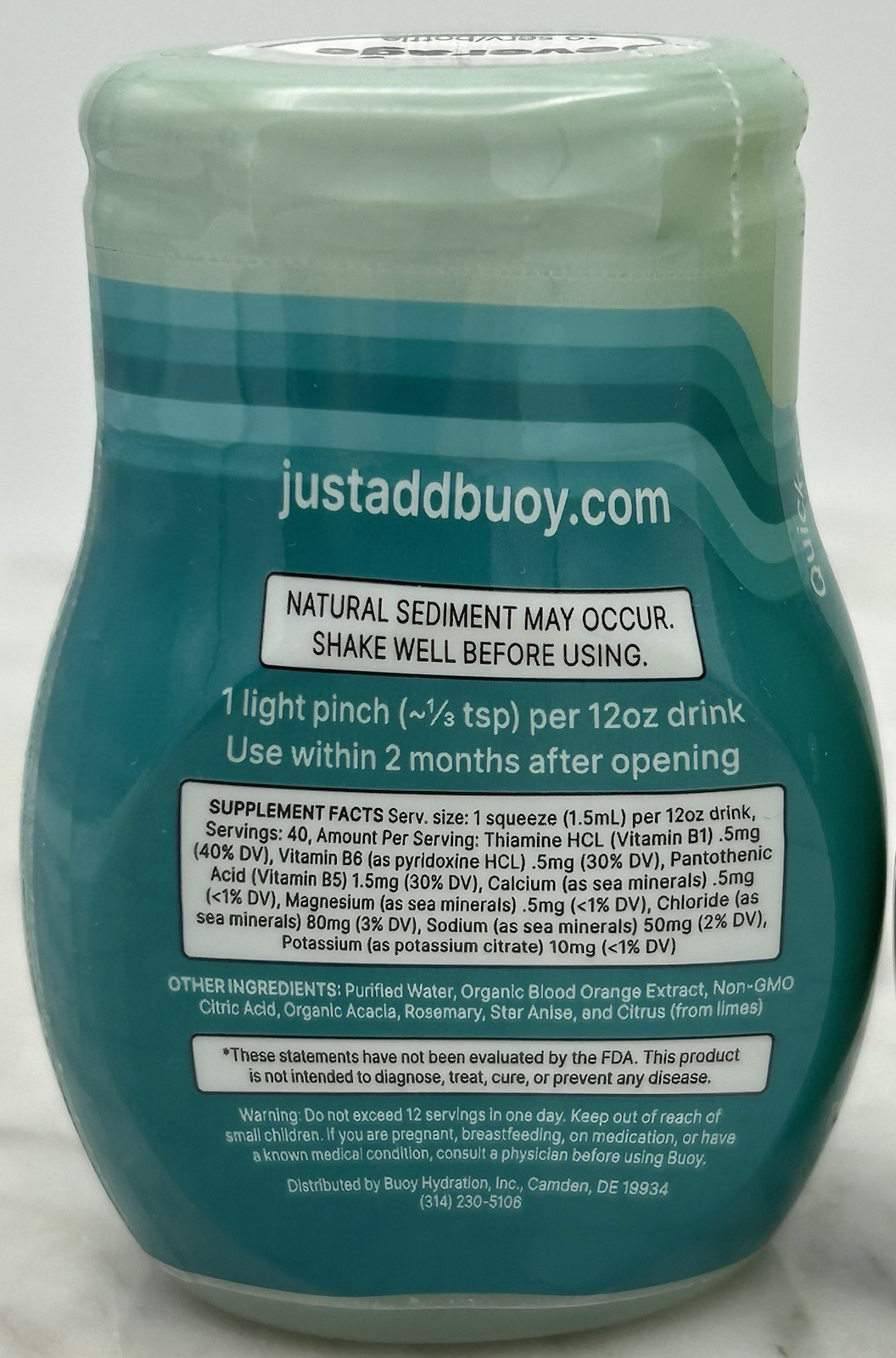2 Buoy Hydration & Immunity Drops 2 fl oz Sealed New Bottles BB 5/2027