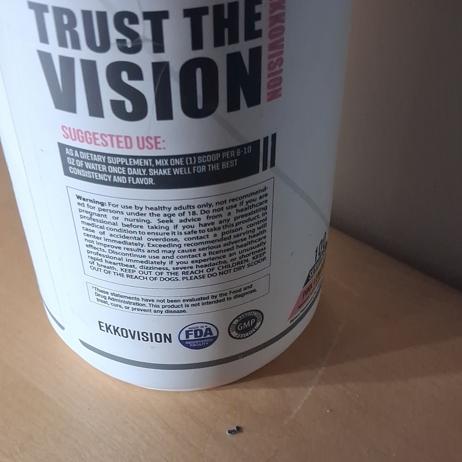 Ekkovision Micronized Creatine Monohydrate Powder 5000mg 100 Servings