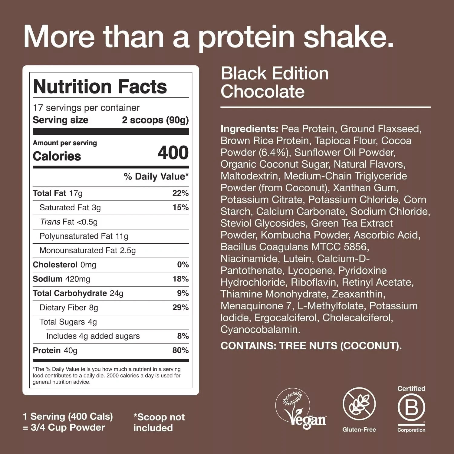 Huel Black Chocolate – 40g Vegan Protein, Complete Meal, 17 Servings (Exp 02/26)