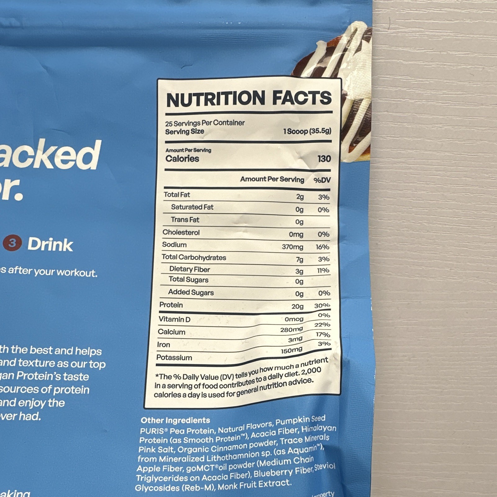 Be Amazing Vegan Protein Powder Cinn-a-Stack Pancakes Gluten-Free 31.3oz 25 Sv