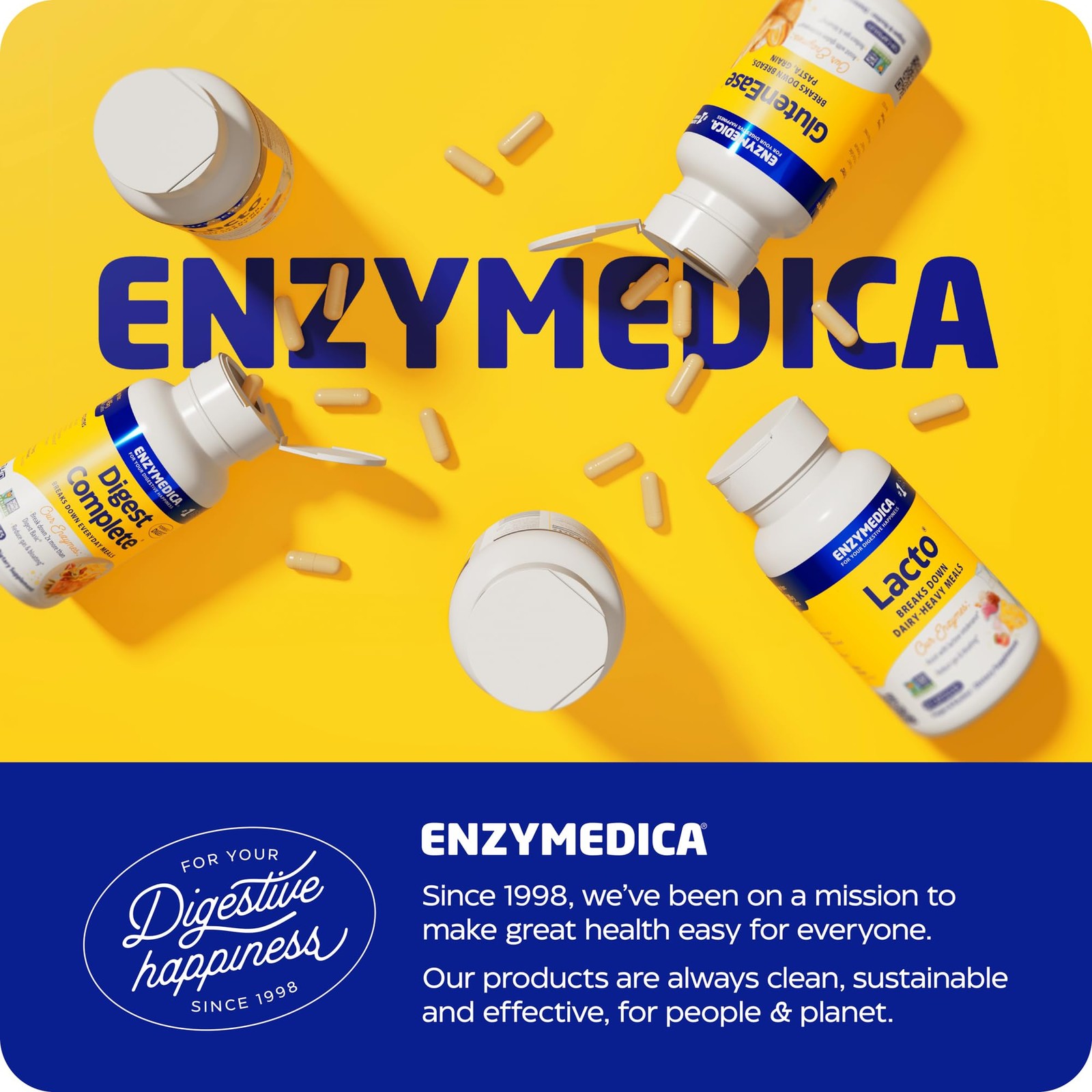 Enzymedica Pro-Bio Probiotic 10 Billion CFU Shelf Stable Stomach Acid Resistant