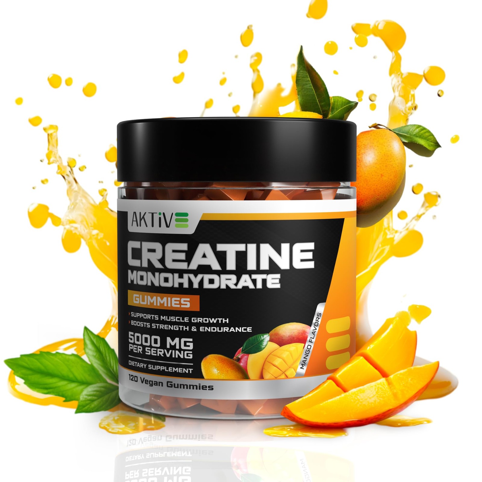 Creatine Monohydrate Gummies, 5000mg of Creatine Per Serving with Alpha-GPC &…