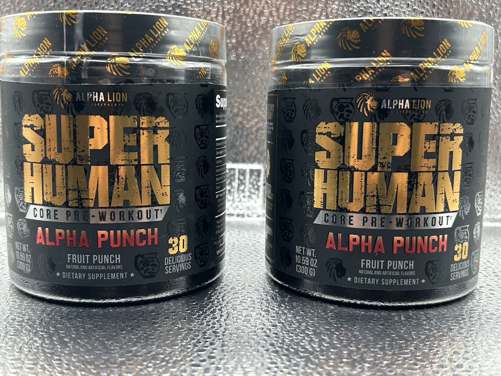 Alpha Lion Super Human Pre-Workout Lot Of 2 (Alpha Punch Flavor) Expires 12/2026
