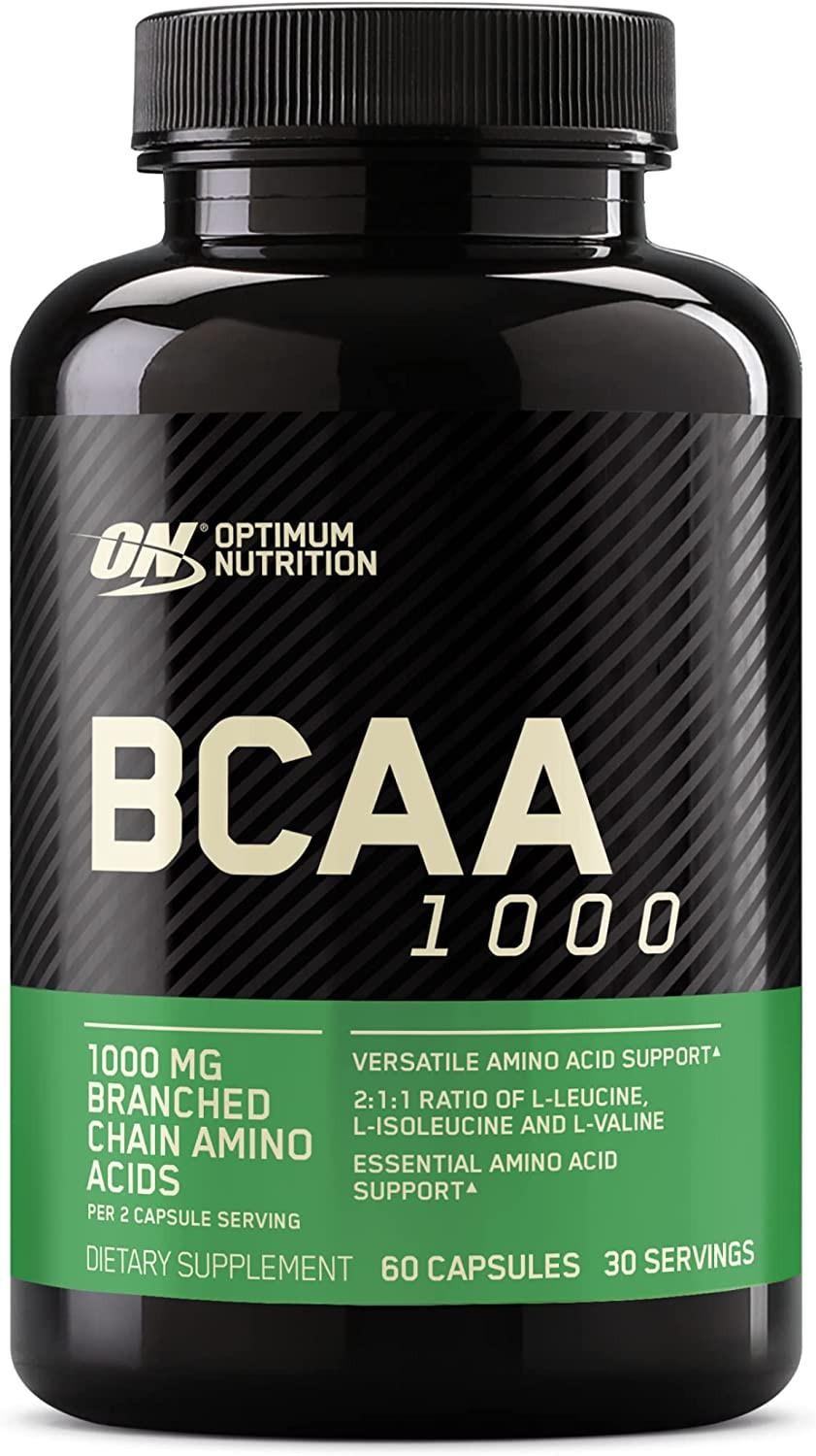 Optimum Nutrition Bcaa 1000, 1,000 Mg, 60 Capsules (500 Mg Per Capsule)