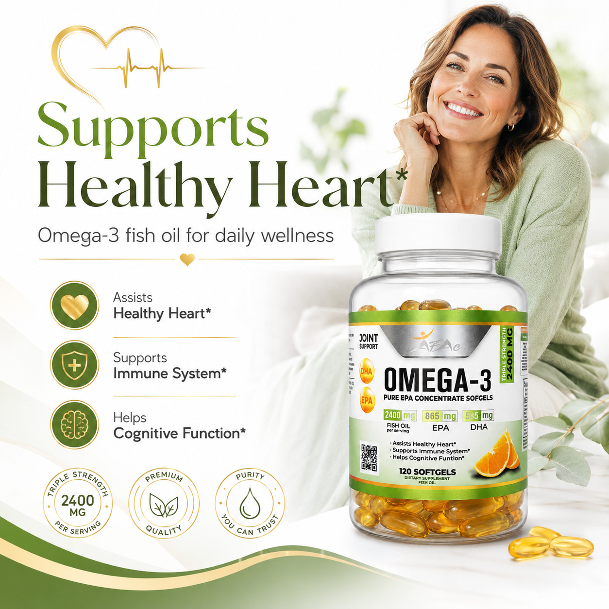 OMEGA 3 FISH OIL 1.000 MG ALFA 100 CAPSULES Omega3