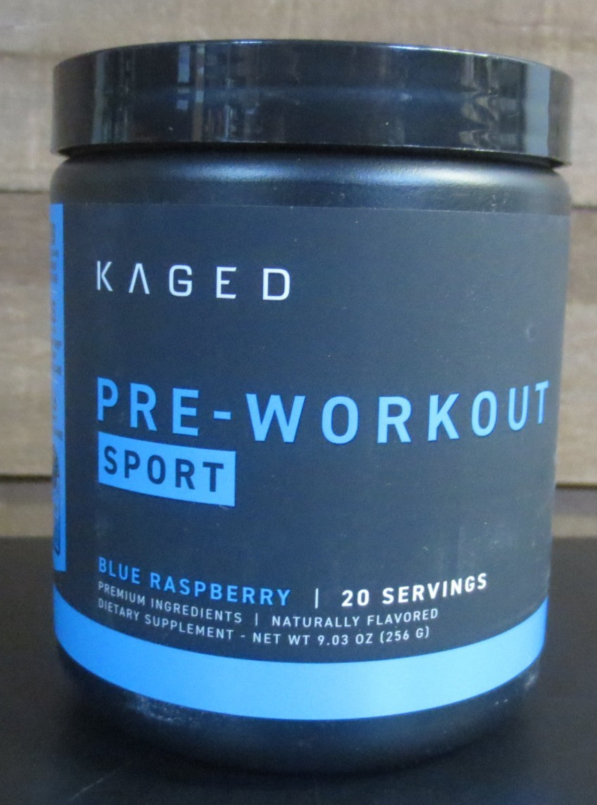 Kaged Sport Pre Workout Powder for Men & Women, Blue Razz 3 pack