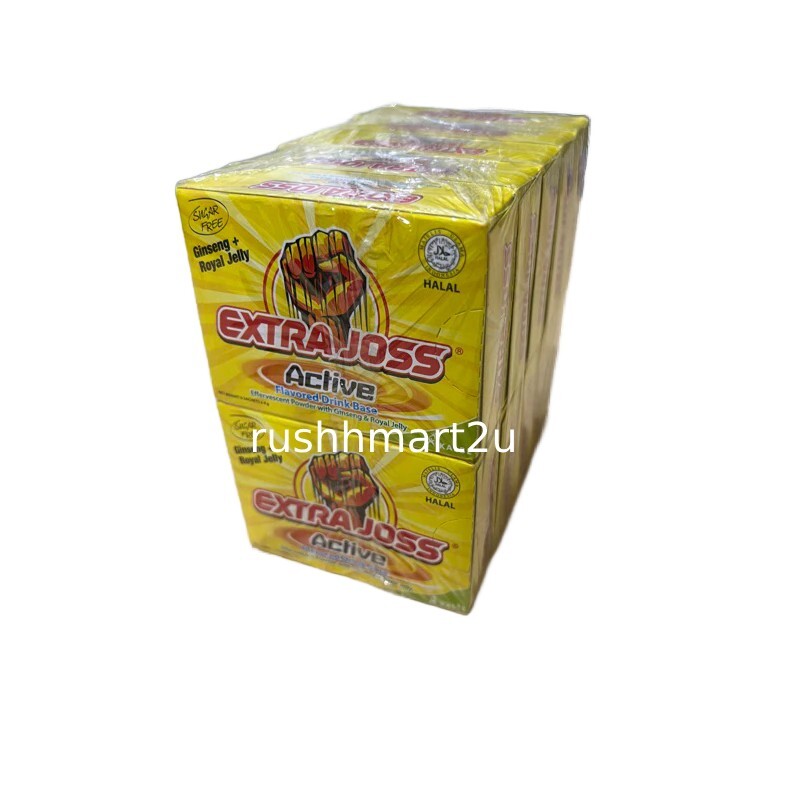 EXTRA JOSS Active Flavor 10 Box (60 Sachets) Energy Drink Powder FREE SHIPPING