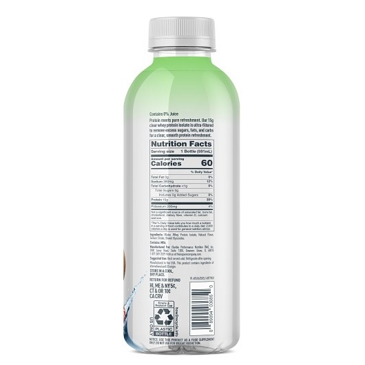 Isopure Non Alcoholic Strawberry Kiwi Clear Protein Drink, 20 Fluid Ounce, 12