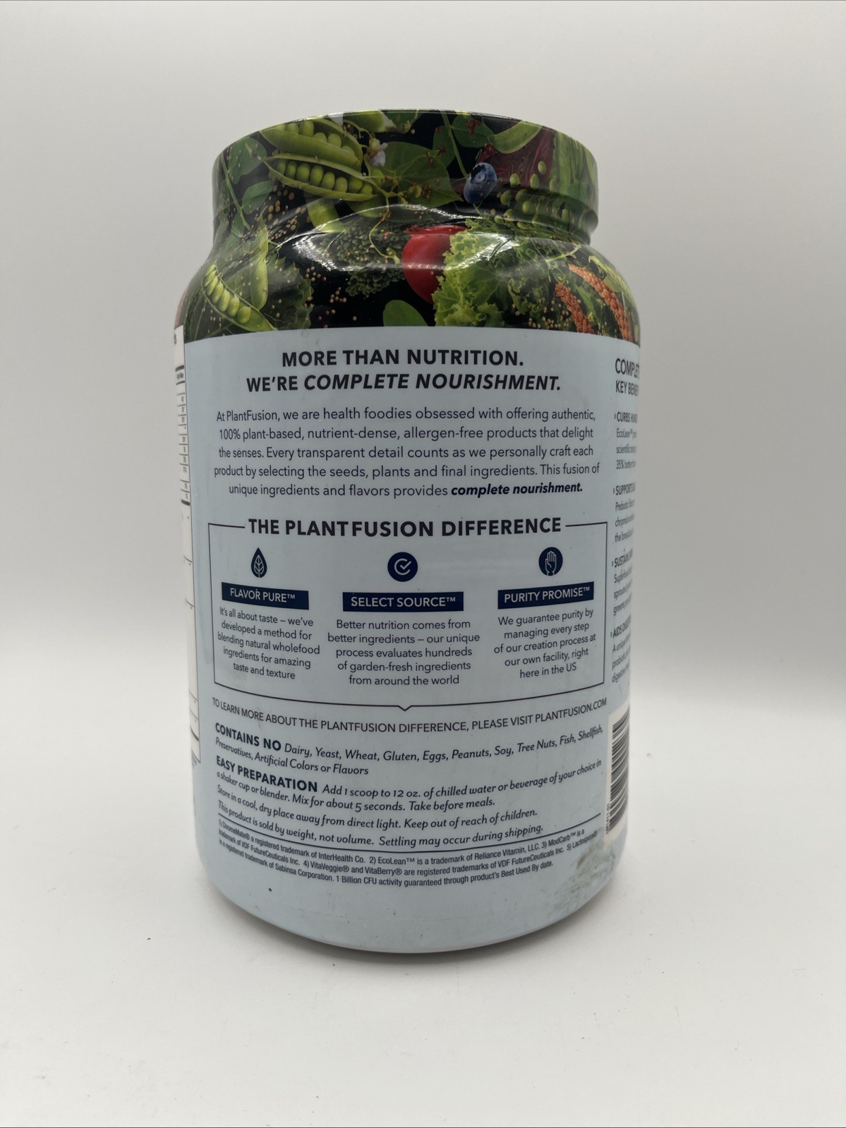 PlantFusion Complete Lean Creamy Vanilla Bean 29.63 oz (EXP:02/27)