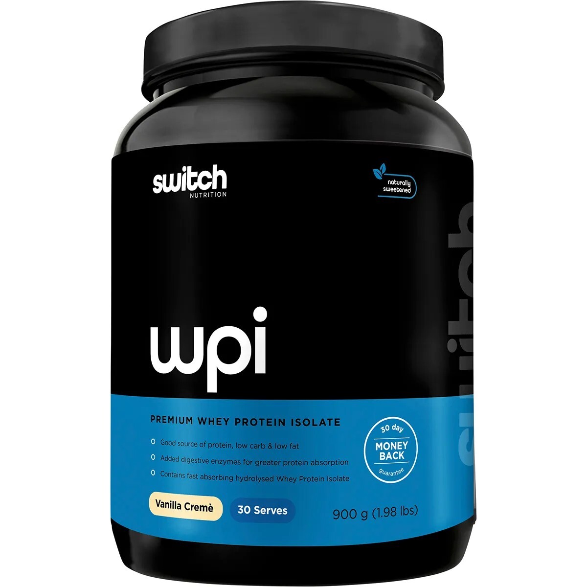 New Switch Nutrition WPI Premium Whey Protein Isolate Vanilla Creme 900g