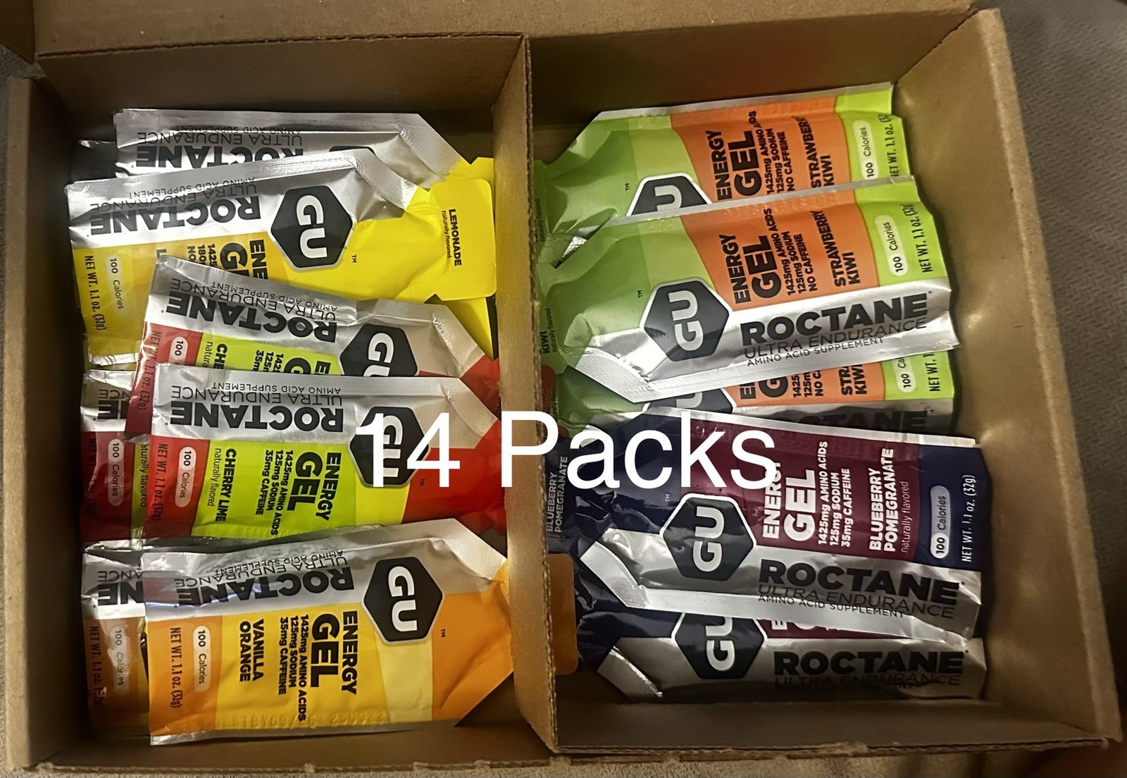 GU Roctane Gel Mixed Box Variety, 14ct. Box