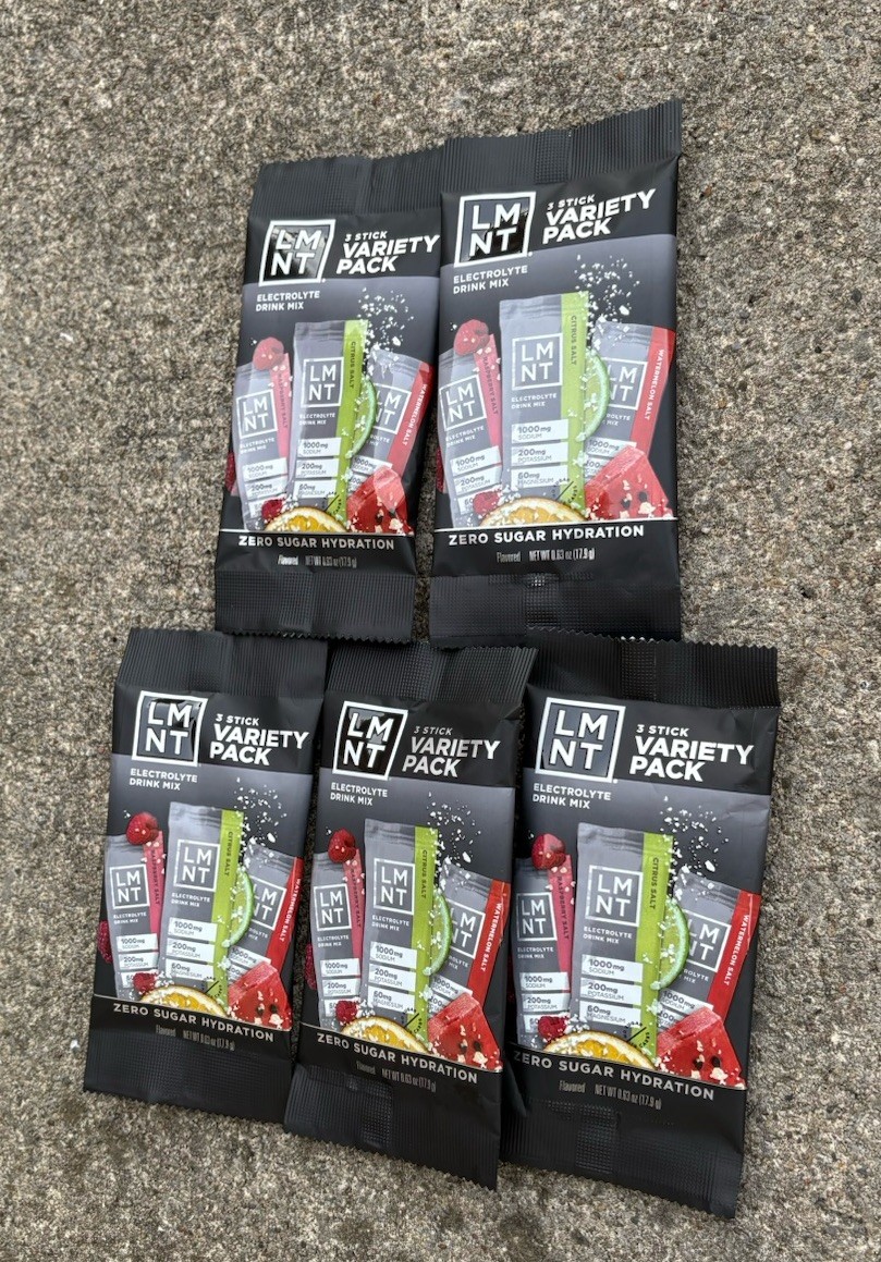 15 LMNT Electrolyte Drink Mix 5×3 Stick Variety Pack Citrus Raspberry Watermelon