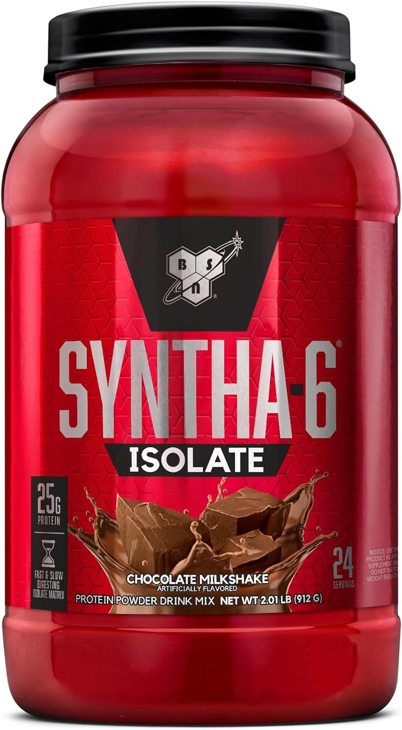 SYNTHA-6 Isolate, Chocolate Post Workout Protein Powder for Muscle Gain, Whey Pr