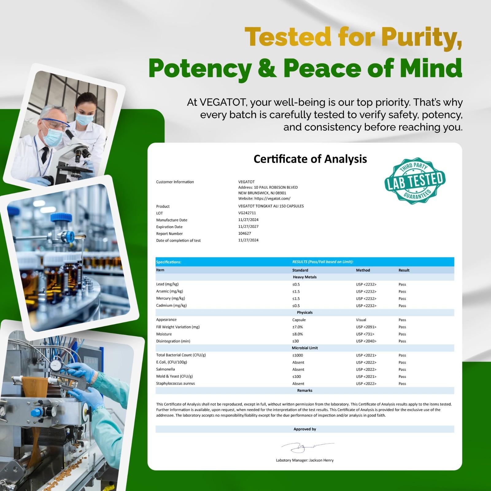 Potency Boosted Supplement with Creatine, L-Citrulline & L-Arginine for Energy &