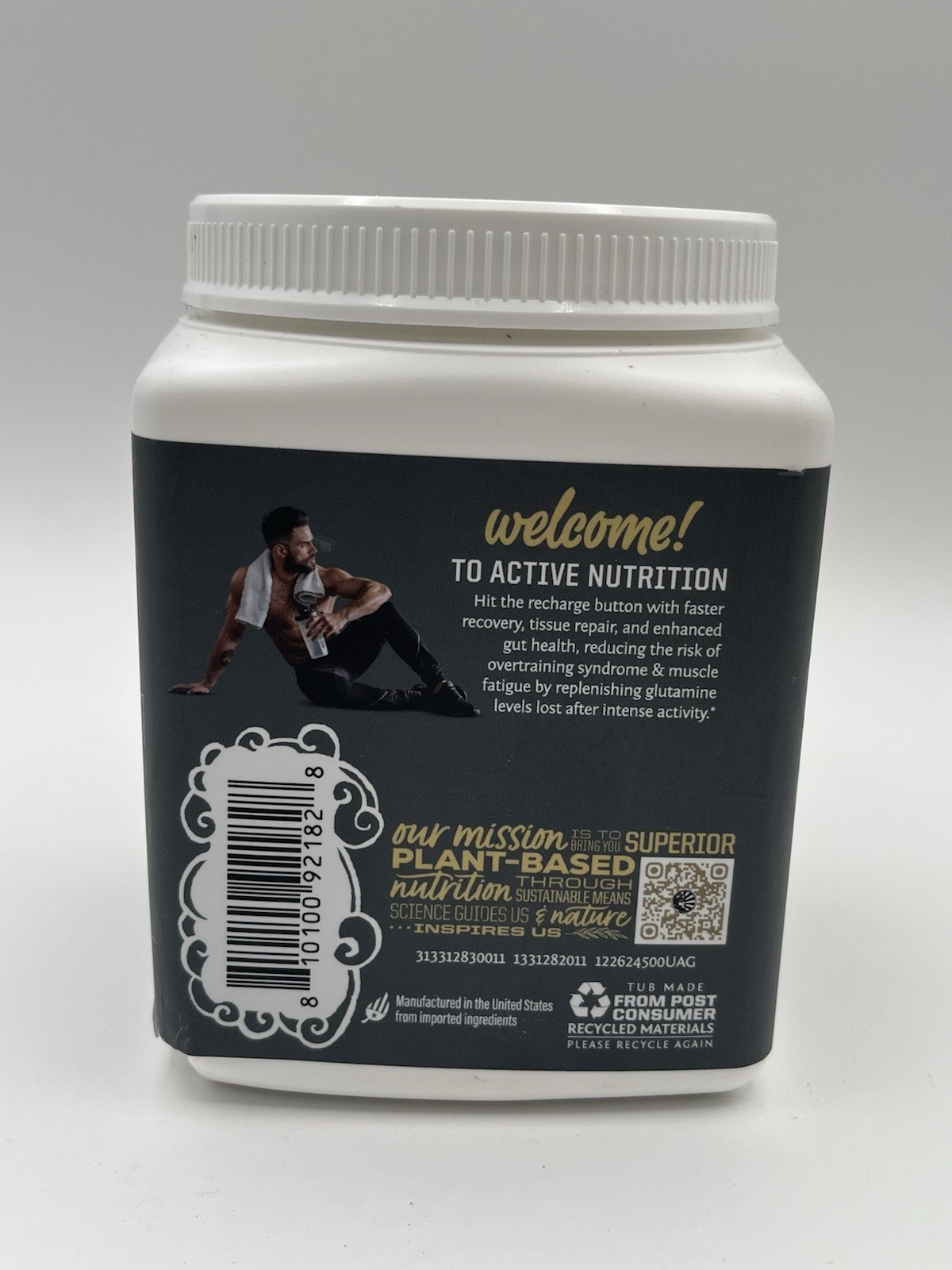 Sunwarrior Active Glutamine Powder for Muscle Recovery & Gut Health Support 04/2