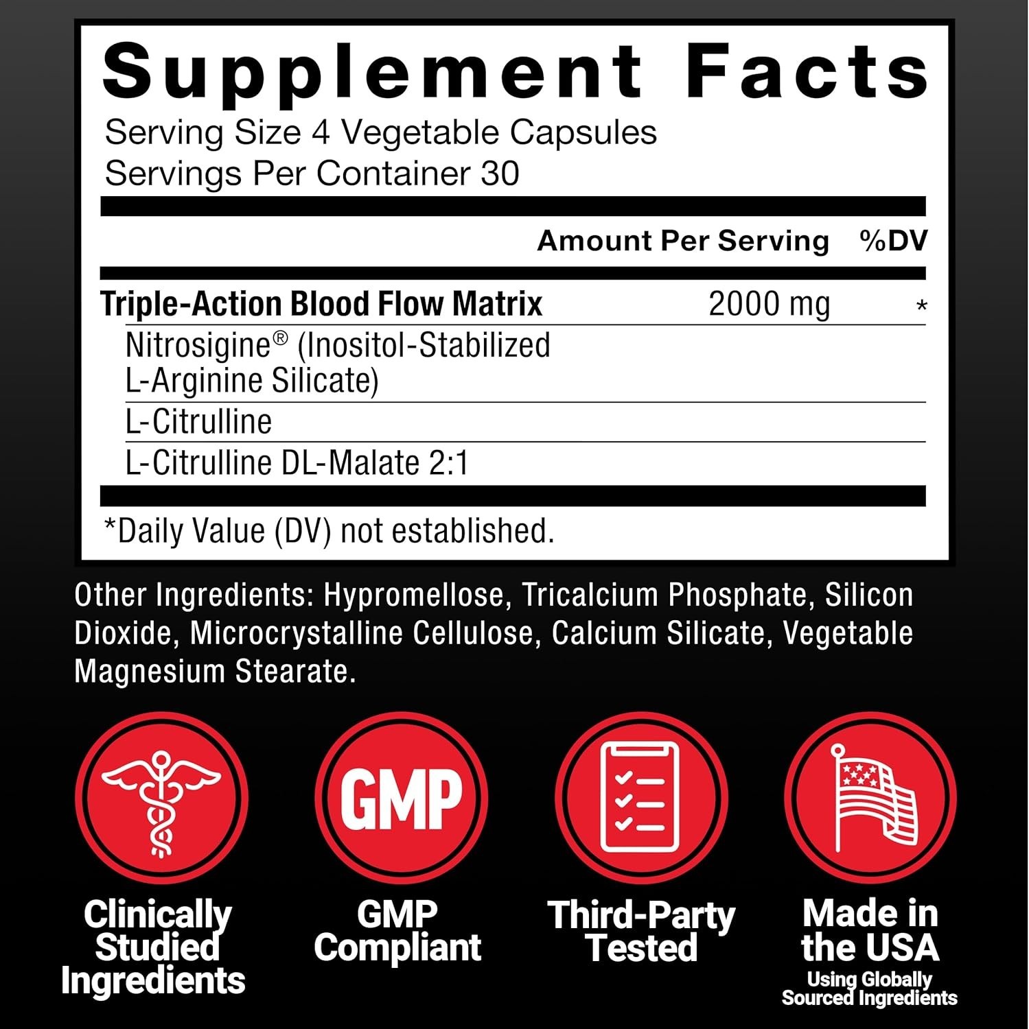 Ultimate Muscle Pump Formula – Nitro Booster with 120 L-Arginine Capsules x 2
