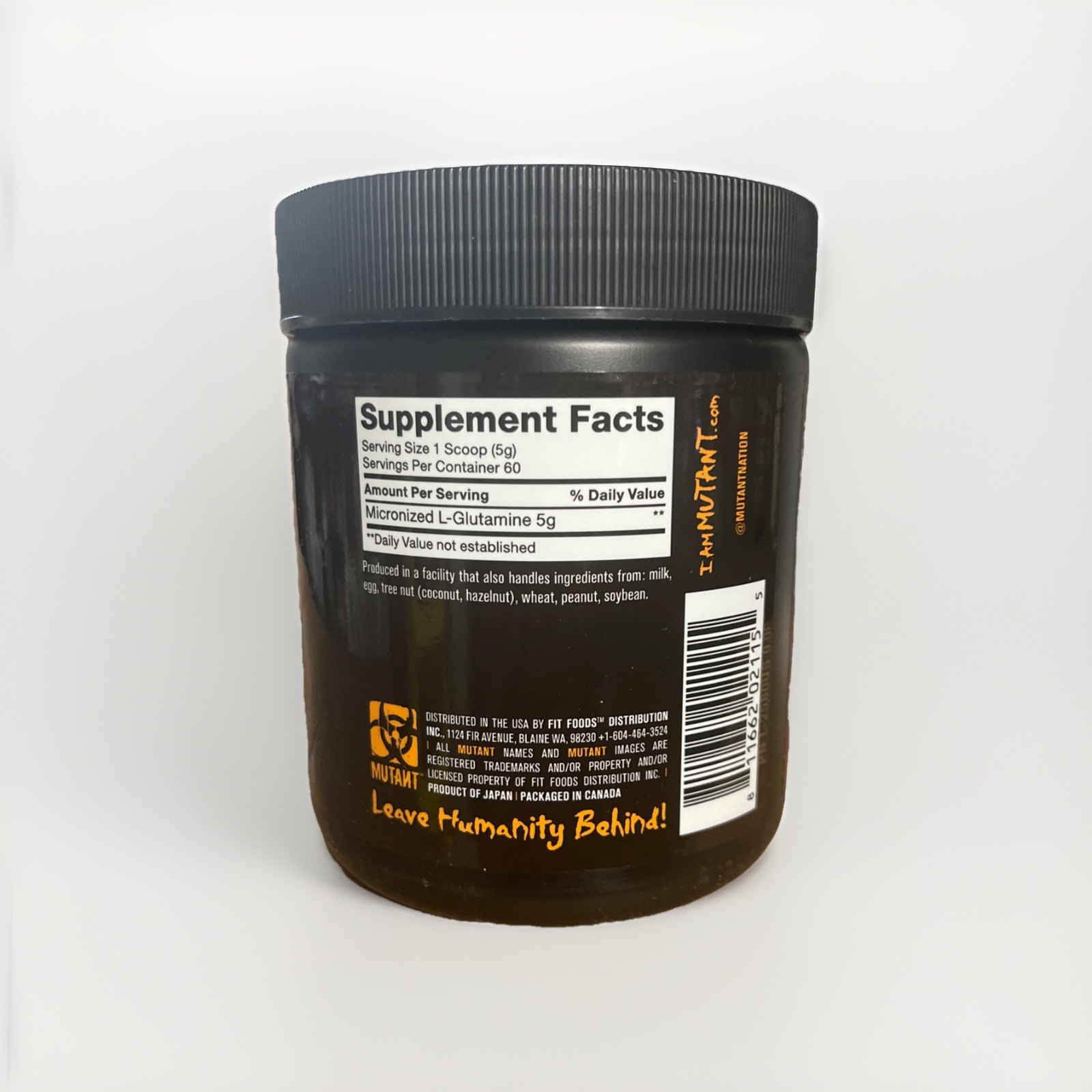 Mutant Core Series Glutamine 300g | Helps Muscle Recovery & Supports Gut Health