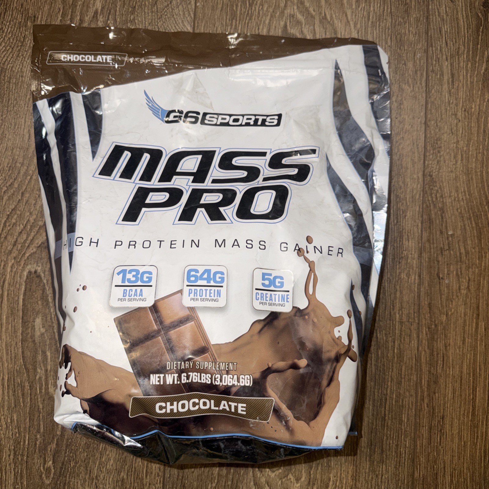 G6 Sports Nutrition Mass Pro High Protein Mass Gainer. Chocolate 6.76 Lbs. 10/26