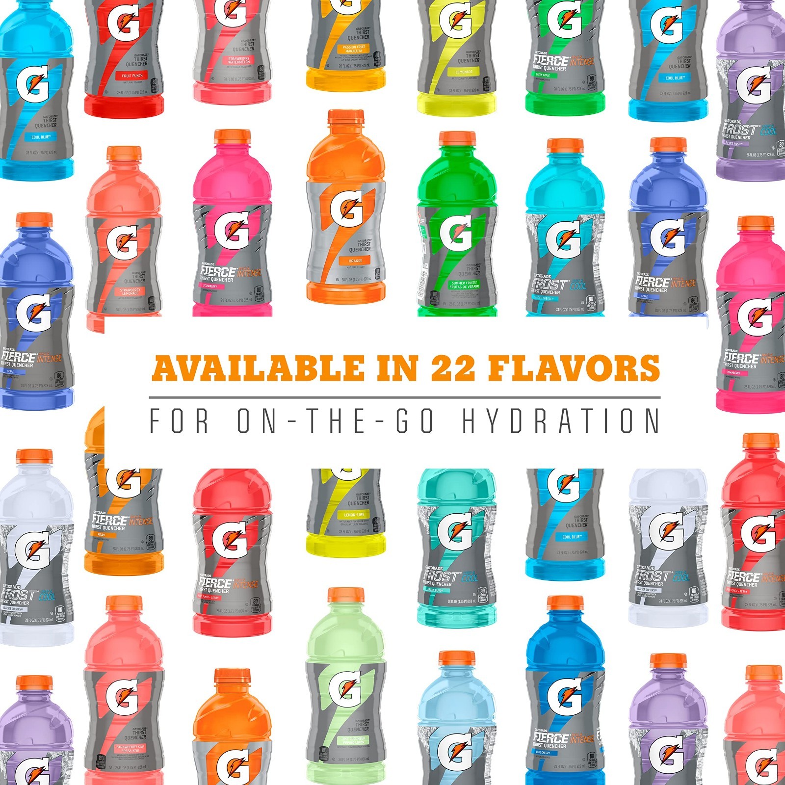 Electrolyte Sports Drink Variety Pack, 20oz Bottles, 12 Pack, Rehydration Boost