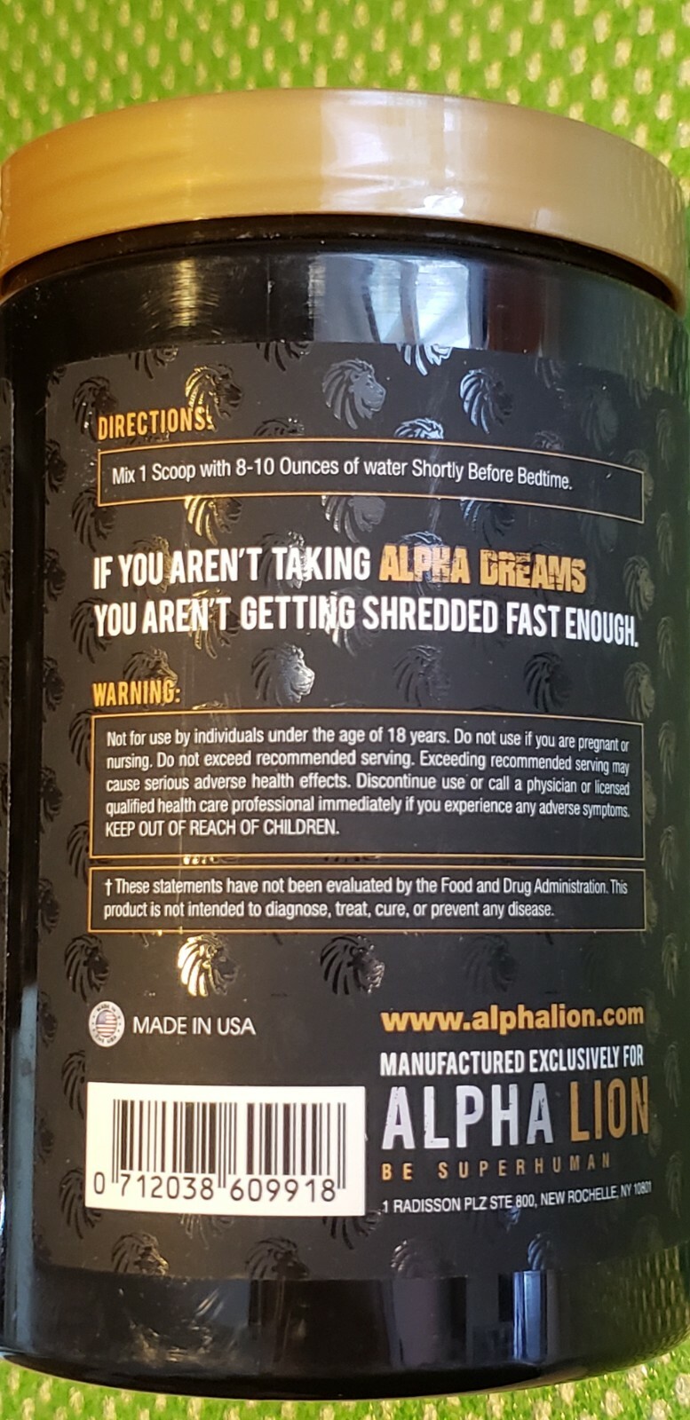 ALPHA LION – ALPHA DREAMS – Tropical Terminator – Fruit Punch – 30 Serv – 1/2025