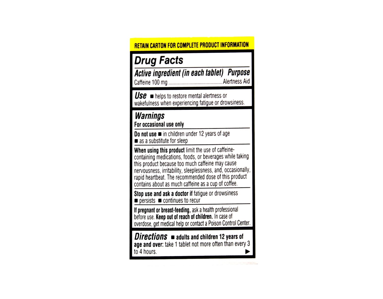 3 Pack Jet Alert 100MG Each Caffeine Tablet 120 Count Each