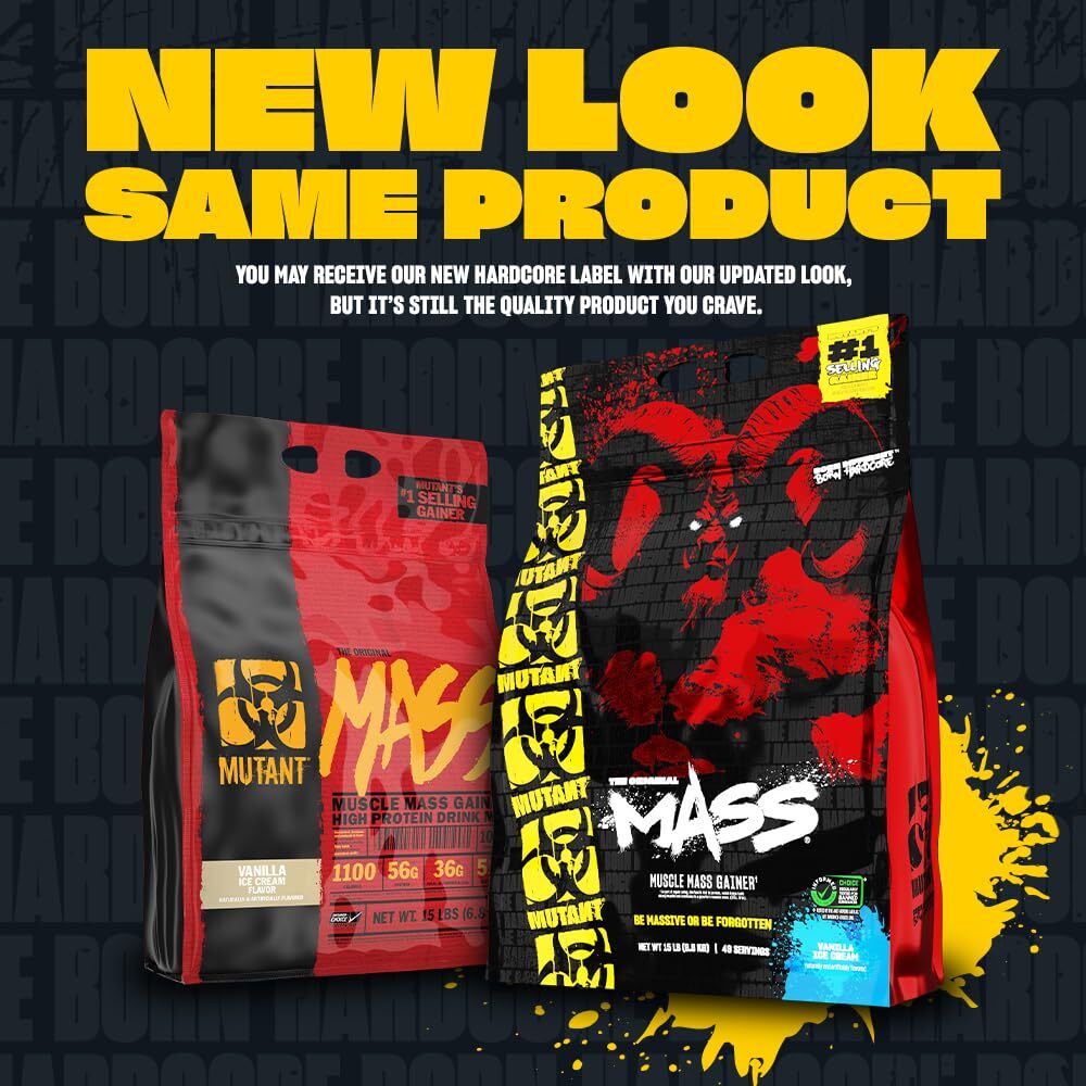 Mutant Mass Weight Gainer Protein Powder – Mass Builder for Bulking and Lean …