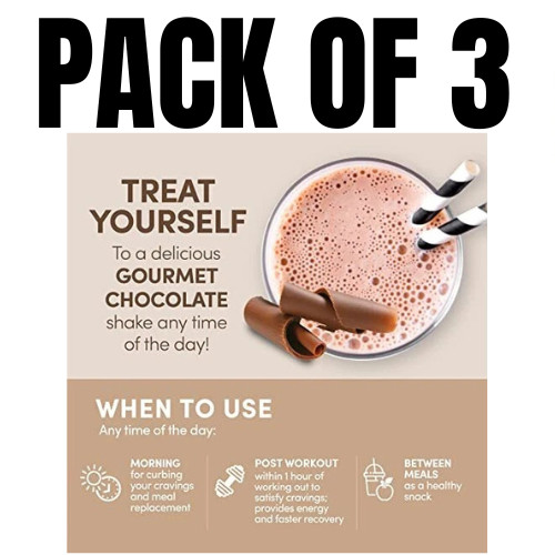 Designer Wellness Designer Whey Natural 100% – Chocolate – Pack of 3