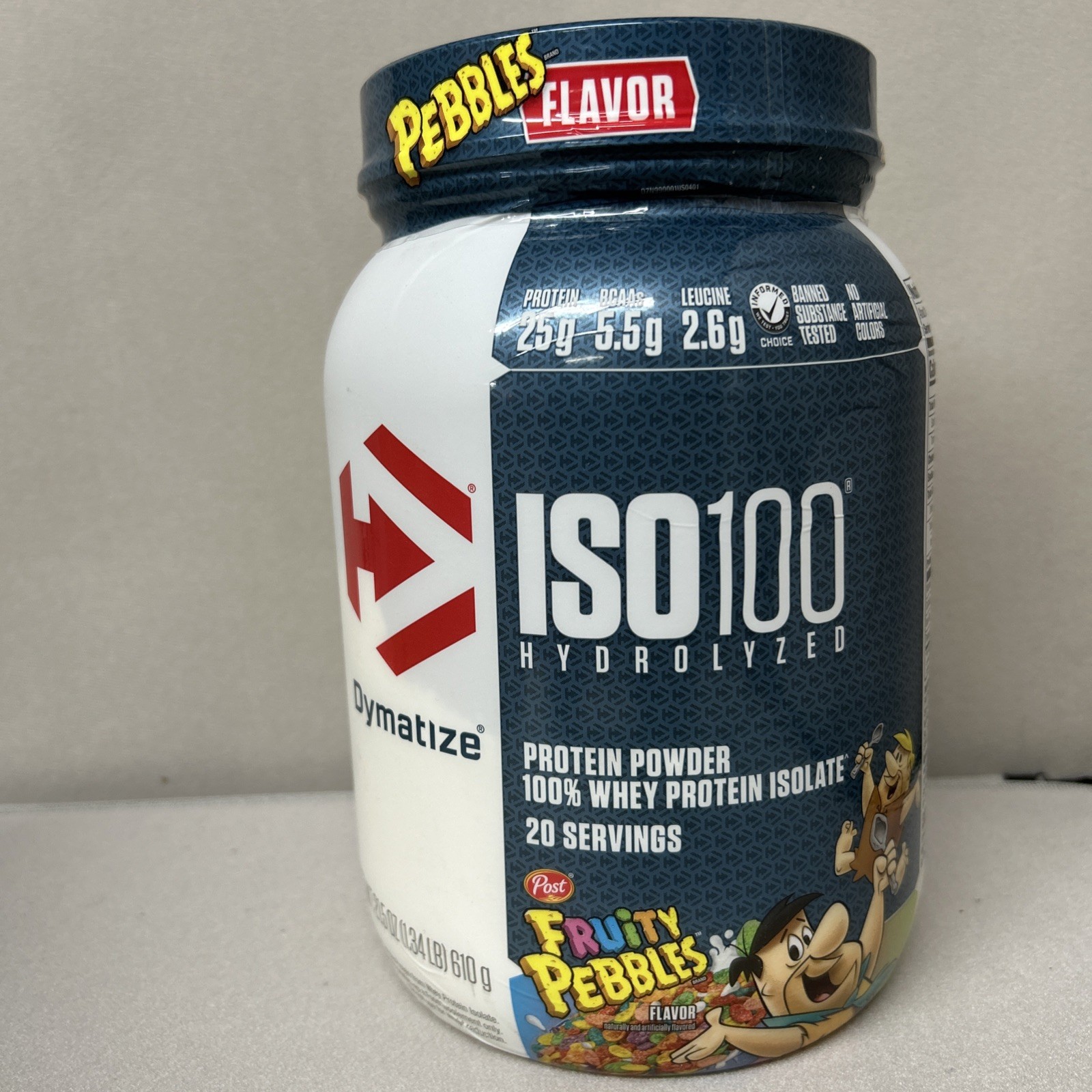 Dymatize ISO100 Hydrolyzed Fruity Pebbles Whey Protein Powder – 21.5oz