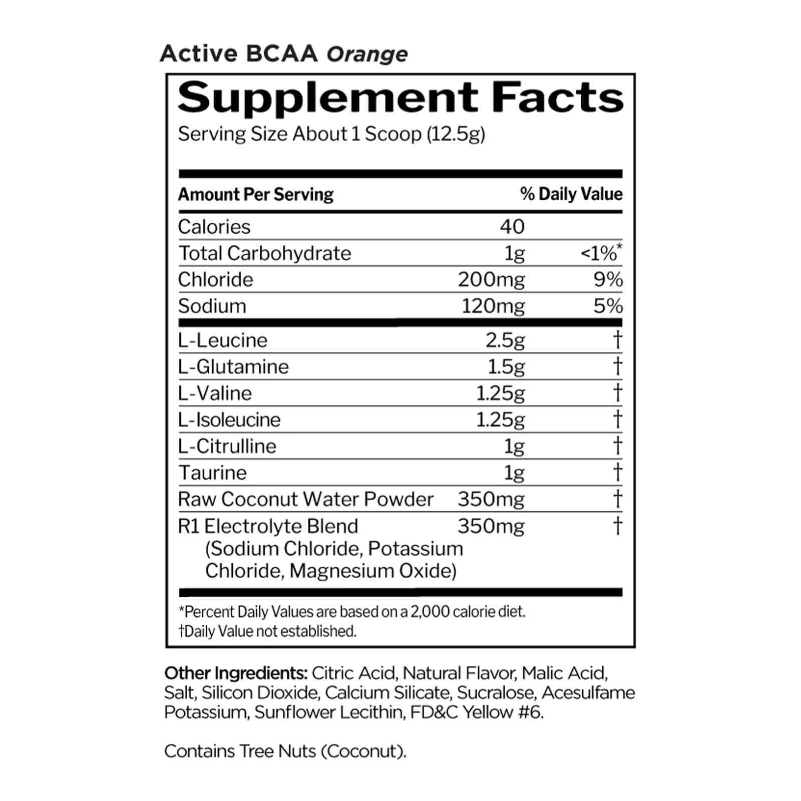 RULE 1 Train BCAAs 30 serv Orange Burst Stim Free Intra Workout 450g