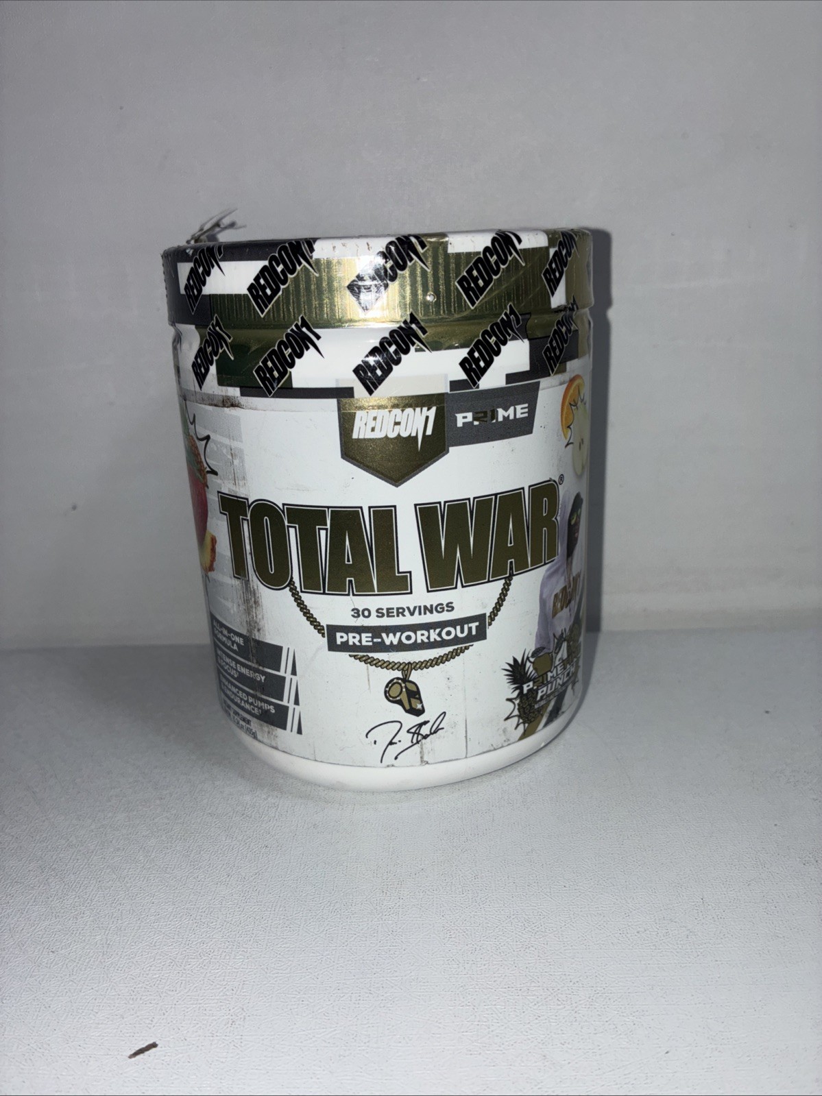 Sealed Total War Pre Workout, Primetime Punch, 30 Servings/ Slightly Damaged Ou