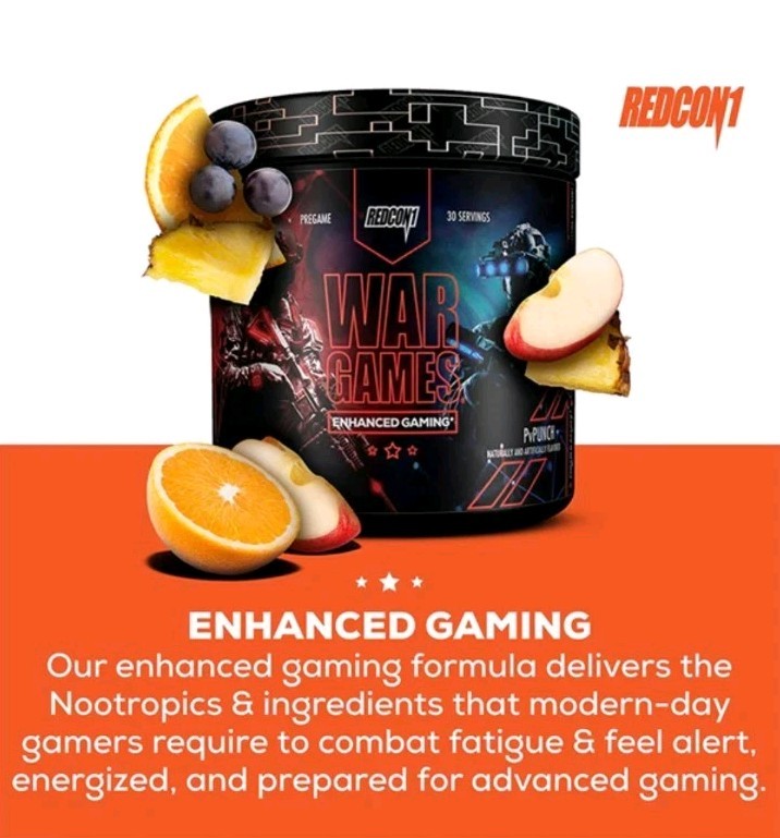 Lot of 2 RARE Redcon1 War Games Pre Workout Bubble Gum Gaming Exp 12/26 5.6 oz.