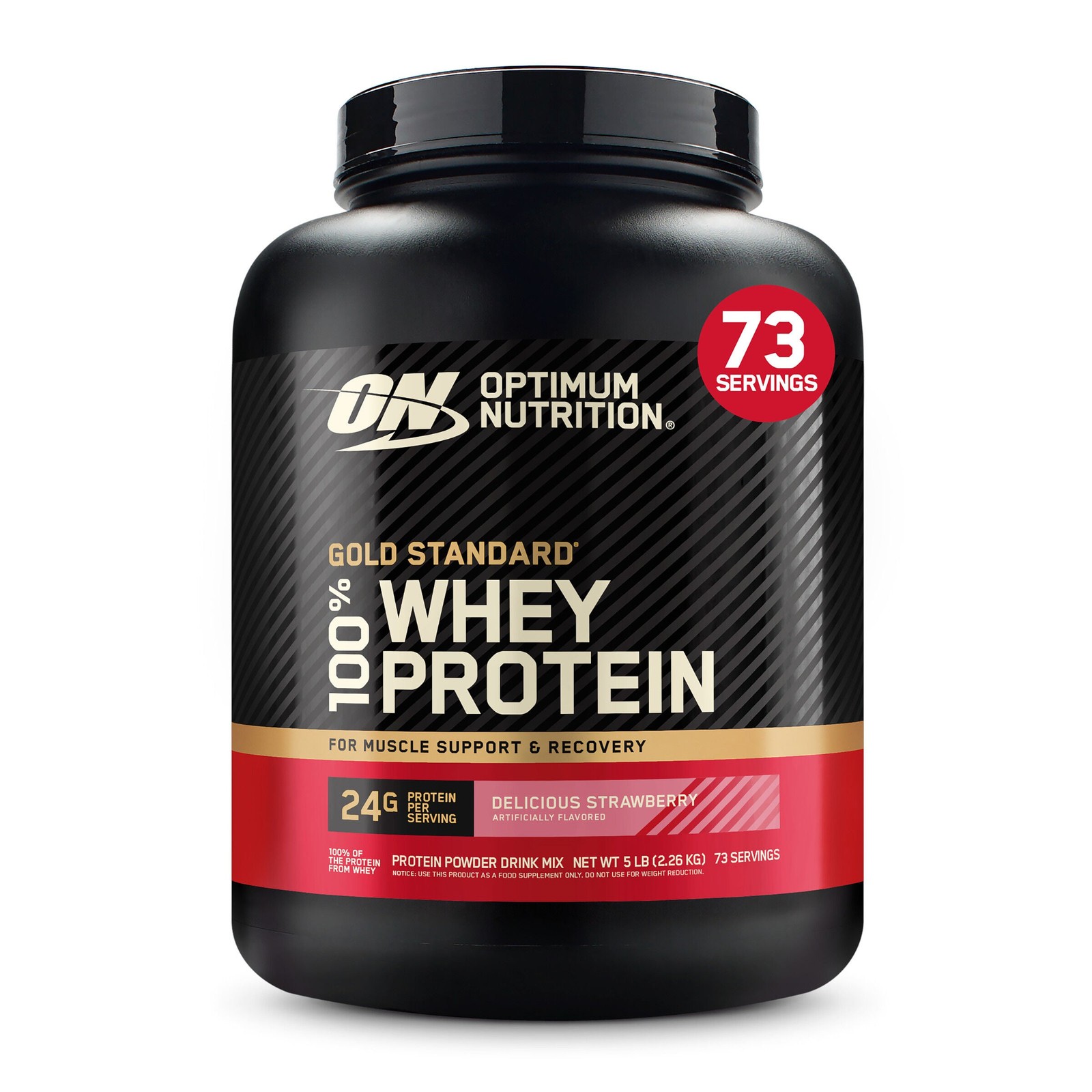 Gold Standard 100% Whey – Delicious Strawberry (73 Servings)